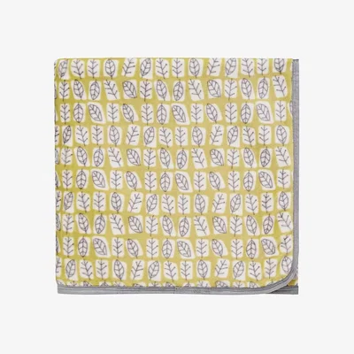 The Rug Seller Unna Fleece Throw by Helena Springfield in Chartreuse
