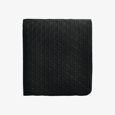 The Rug Seller T Quilted Throw by Designer Ted Baker in Black