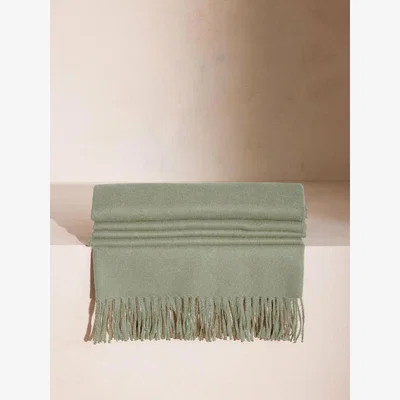 Soho Home Maria Alpaca Throw, Sage