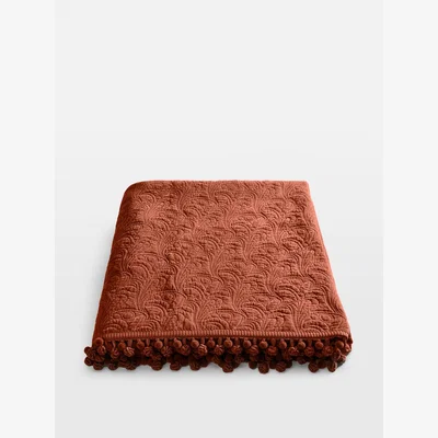 Soho Home Obie Bedspread Rust, 240 x 260cm