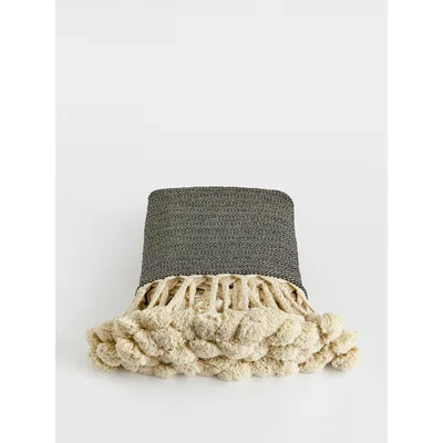 Soho Home Zilker Throw, Charcoal