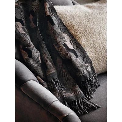 Soho Home Como Throw, Black