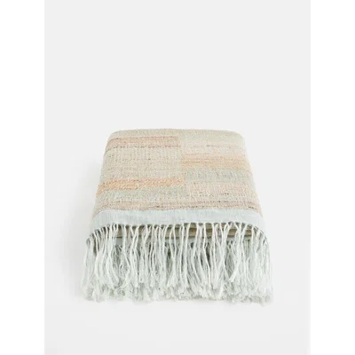 Soho Home Isla Throw, Sage