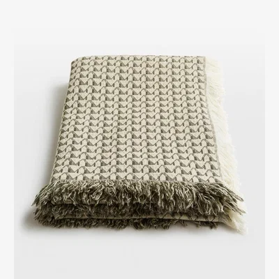 Soho Home Phoebe Throw, Sage, 140 x 200cm