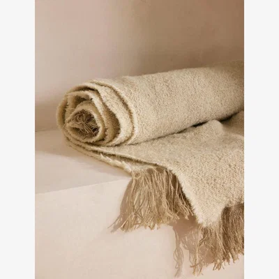 Soho Home Breda Throw, Cream