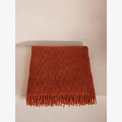 Soho Home Claudius Throw, Rust