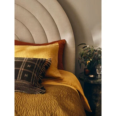 Soho Home Strathy Bedspread Olive, 220 x 230cm