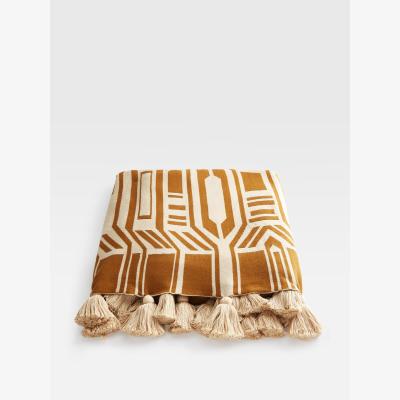 Soho Home Jordan Throw, Ochre