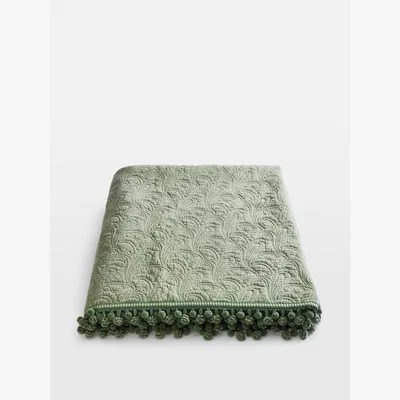 Soho Home Obie Bedspread Sage, 240 x 260cm