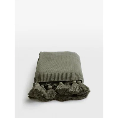 Soho Home Turvi Blanket, Sage