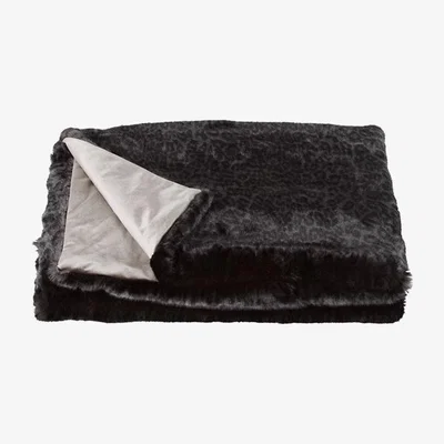 Tobias Oliver Zinc Romo I Night Leopard Throw