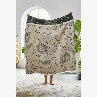Urban Outfitters Black & White Celestial Throw - Black/White ALL at Urban Outfitters
