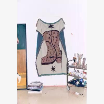Urban Outfitters Urban Outfitters x TuftLuck TuftLuck UO Exclusive Doodle Boot Art Throw ALL