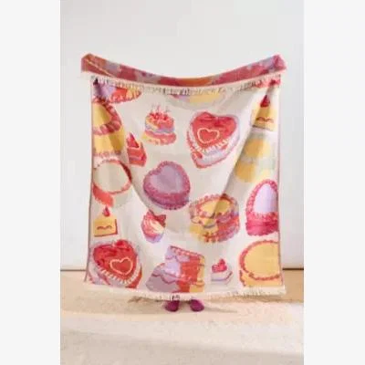Urban Outfitters Cakes Art Throw 135cm x 160cm at Urban Outfitters