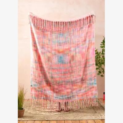 Urban Outfitters Rainbow Space-Dye Knit Throw ALL at Urban Outfitters
