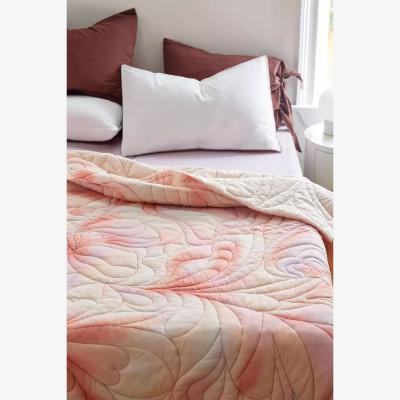 Urban Outfitters Rose Trippy Embroidered Quilt - Pink ALL at Urban Outfitters