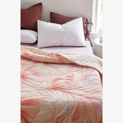 Urban Outfitters Rose Trippy Embroidered Quilt - Pink ALL at Urban Outfitters