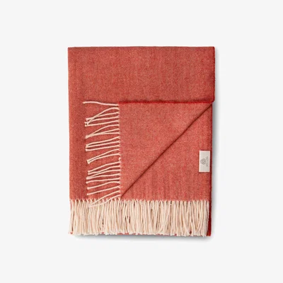 Wolf & Badger Kashwool Throw Christmas Red + Gift Wrapping | Decoflux Home