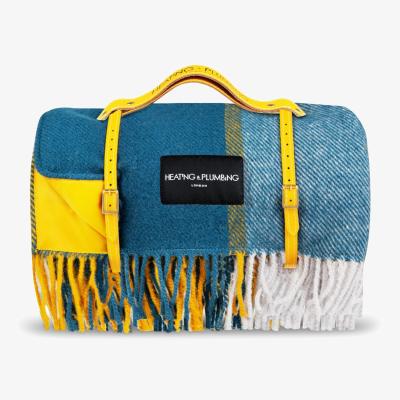 Wolf & Badger Pure New Wool Waterproof Picnic Blanket - Multicolour | Heating & Plumbing London
