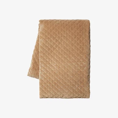 Wolf & Badger Piccolo Bedspread Camel Brown170X260 Cm | Linum