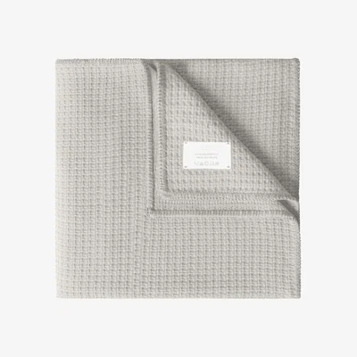 Wolf & Badger Grey The Cradle Studio Knit Blanket - Warm Stone