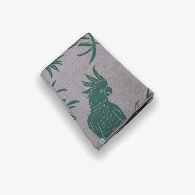 Wolf & Badger Blankets - Hello Cocky - Tarragon Green - X-Small Otto & Spike