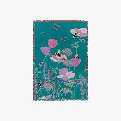 Wolf & Badger Woven Throw - When You Have Wings Amanda West