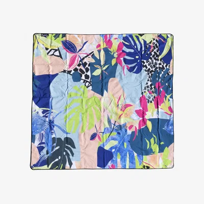 Wolf & Badger Blue Picnic Mat Tiger Lily | Pickle Picnics