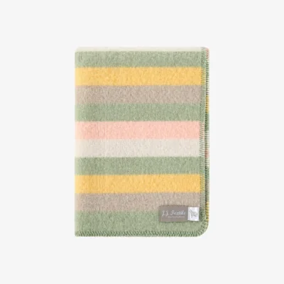 Wolf & Badger Meadow Stripe Wool Blanket | J.j.textile