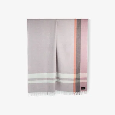 Wolf & Badger Pink / Purple Wonderland - Alpaca & Merino Lambswool Blanket - Contemporary Soft Pink | Heating & Plumbing London