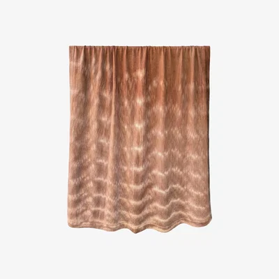 Wolf & Badger Brown / Neutrals Walnut Rain - Handmade Plant-Dyed Merino Wool Throw Blanket | One Size | Wooliie
