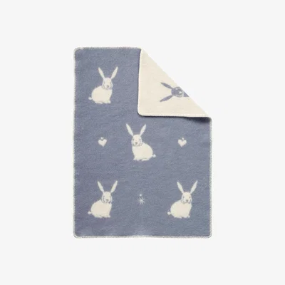 Wolf & Badger Grey Bunny Little Wool Blanket J. j.textile