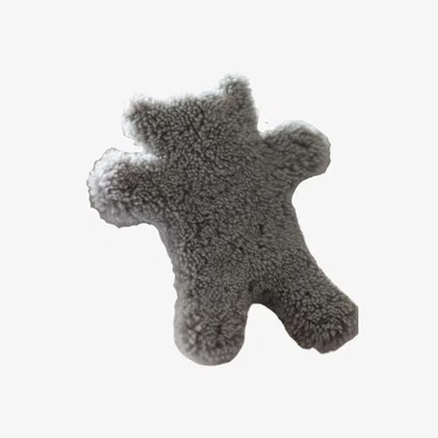 Wolf & Badger Neutrals Sheepskin Hot Water Bottle Cover Flat Eric Jr. - Swedish Mole Owen Barry