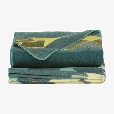 Wolf & Badger Plaid/Throw Native Pastel Alpaca Wool Alpaca Loca