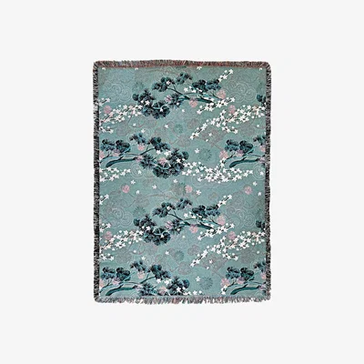Wolf & Badger Green Woven Throw - Blossom & Pine Amanda West
