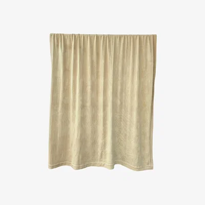 Wolf & Badger Gold / Yellow / Orange Sol Rain - Handmade Plant-Dyed Merino Wool Throw Blanket | One Size | Wooliie