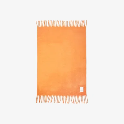 Wolf & Badger Yellow / Orange The Reykjavik Throw In Apricot One Size Arctic Fox & Co.