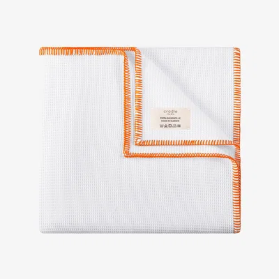 Wolf & Badger White / Yellow / Orange The Cradle Studio Pique Blanket - Aperitivo