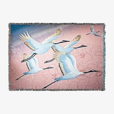 Wolf & Badger Woven Throw - The Journey Amanda West