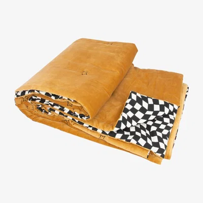 Wolf & Badger Signature Gold Velvet Star Quilt Rockett St George