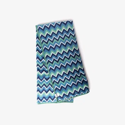 Wolf & Badger The Floofy Fleece Dog Blanket - Green Stripe | One Size | Snoot Style