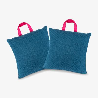 Wolf & Badger Blue Picnic Blanket And Cushions | Heating & Plumbing London
