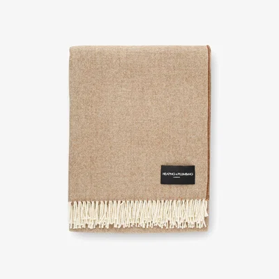 Wolf & Badger Daydreams - Merino Lambswool Throw - Brown Heating & Plumbing London