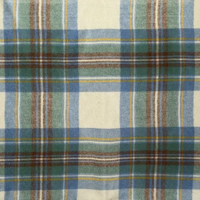 Wolf & Badger Stewart Muted Blue - 100% Recycled Wool Tartan Knee Blanket | One Size | Loom & Cove