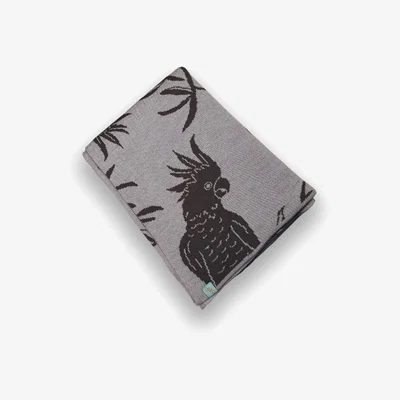 Wolf & Badger Blankets - Hello Cocky - Hickory Brown - Large Otto & Spike
