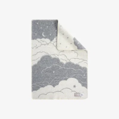 Wolf & Badger Grey Clouds Little Wool Blanket J. j.textile