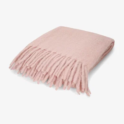 Wolf & Badger Pink / Purple "Molly" Fluffy Throw Blanket - Pink & Purple One Size Tirillm