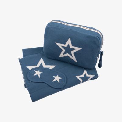 Wolf & Badger Star Shine Steel Blue Linen | Pink Lemonade