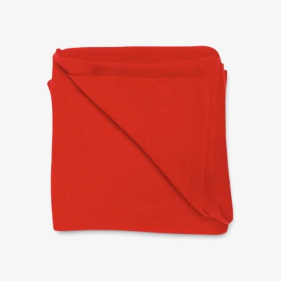 Wolf & Badger 100% Cashmere Blanket - Red | One Size | Loom & Cove