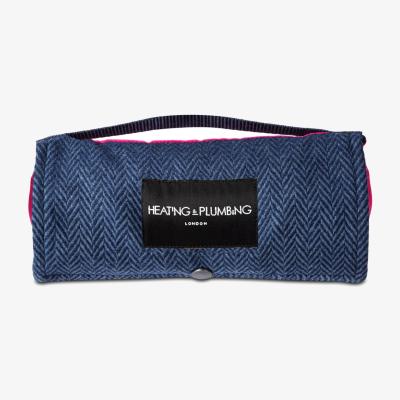 Wolf & Badger Blue The Little Explorer - Navy Tweed With Pink Waterproof Backing | Heating & Plumbing London